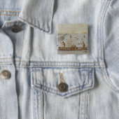 Indiërs Vist Vierkante Button 5,1 Cm (In situ)