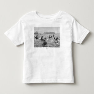 Indiërs Visten op de foto van het Soo-kanaal Kinder Shirts