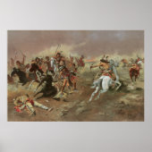  Indiërs, voor overheersing door CM Russell Poster (Voorkant)