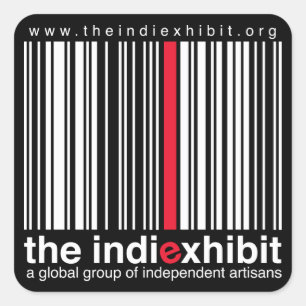indiExhibit Logo Vierkante Sticker