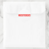 Indifferent Stamp Ronde Sticker (Tas)