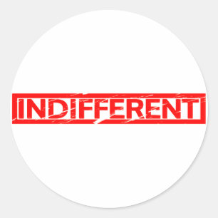 Indifferent Stamp Ronde Sticker