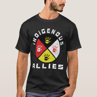 Indigenous Allies Medicine Wheel MMIW T-shirt