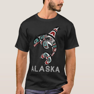 Indigenous Orca Whale Alaska Native American Art S T-shirt