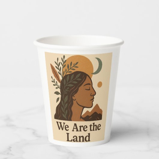 Indigenous Peoples’ Day Mug | Boho Earthy Coffee G Papieren Bekers (Voorkant)