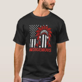 Indigenous Peoples Day USA Flag T-shirt (Voorkant)