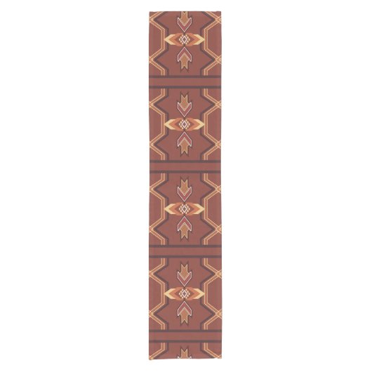 Indigenous Print 3 Table Runner Korte Tafelloper (Voorkant)