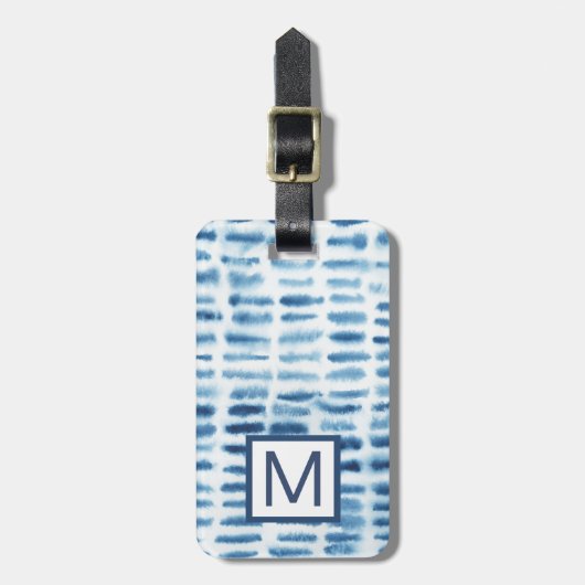 Indigio Waterverf Print Bagagelabel (Voorkant verticaal)