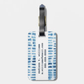 Indigio Waterverf Print Bagagelabel (Achterkant verticaal)
