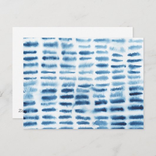 Indigio Waterverf Print Briefkaart (Voorkant / Achterkant)