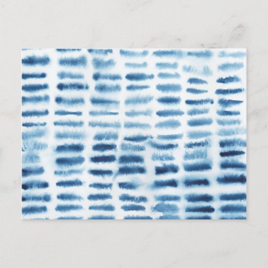 Indigio Waterverf Print Briefkaart (Voorkant)