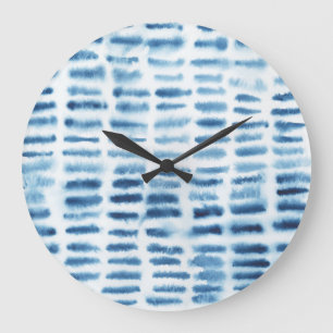 Indigio Waterverf Print Grote Klok