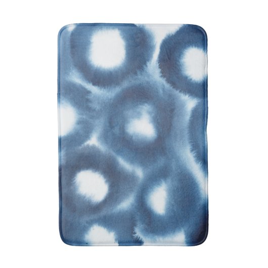 Indigio Waterverf printcirkels Badmat (Voorkant Verticaal)