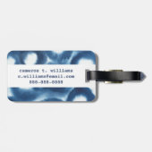 Indigio Waterverf printcirkels Bagagelabel (Achterkant horizontaal)