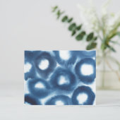 Indigio Waterverf printcirkels Briefkaart (Staand voorkant)