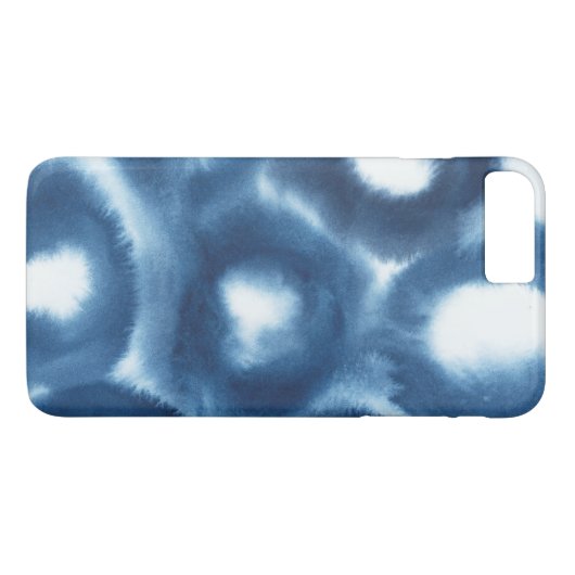 Indigio Waterverf printcirkels Case-Mate iPhone Case (Achterkant (Horizontaal))