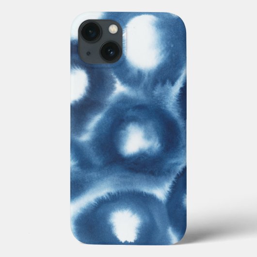 Indigio Waterverf printcirkels Case-Mate iPhone Case (Achterkant)