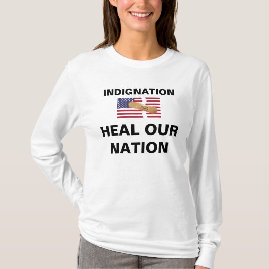 INDIGNATIE FIX ONZE NATIE T-SHIRT (Voorkant)