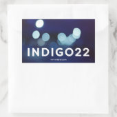 indigo22 rechthoekige sticker (Tas)