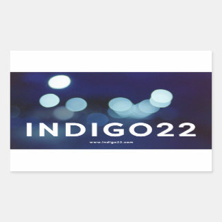indigo22 rechthoekige sticker