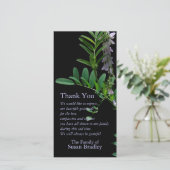 Indigo 1 Bloemkaart met dankbetuiging voor condole Bedankkaart (Staand voorkant)