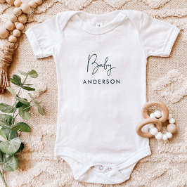 Indigo Aangepaste Baby-naam Romper