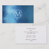 Indigo Abstract Elegant Visitekaartje (Voorkant / Achterkant)