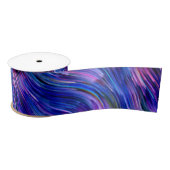 Indigo Alcohol Ink Ribbon Satijnen Lint (Spoel)