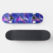 Indigo Alcohol Ink Skateboard (Horizontaal)