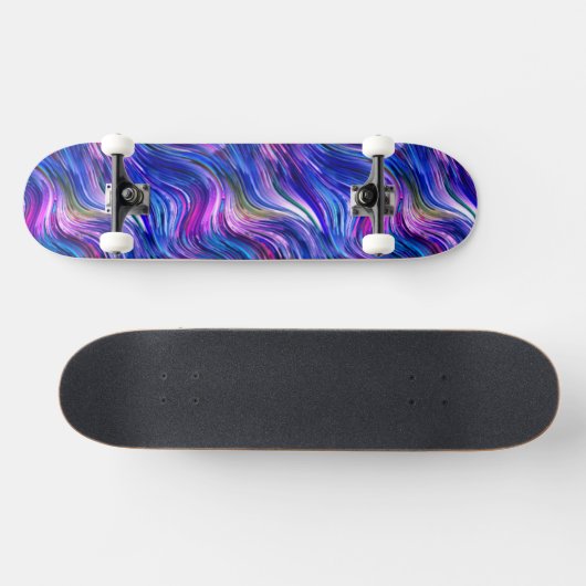 Indigo Alcohol Ink Skateboard (Horizontaal)
