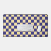 Indigo and butter checkerboard pattern bureaumat (Keyboard & Muis)