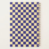 Indigo and butter checkerboard pattern planner (Achterkant)