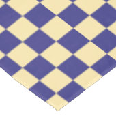 Indigo and butter checkerboard pattern tafelkleed (Gekanteld)