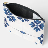 Indigo Azulejo Blauwe Portugese Lissabon Decoratie Etui (Open)