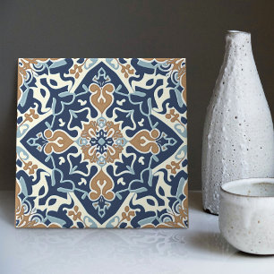Indigo Azulejo Blauwe Portugese Lissabon Decoratie Tegeltje