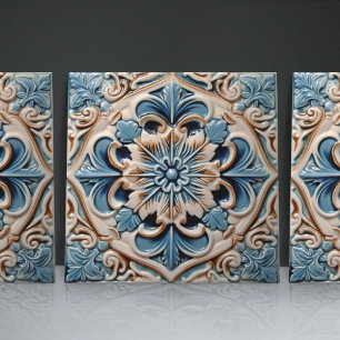 Indigo Azulejo Blauwe Portugese Lissabon Decoratie Tegeltje