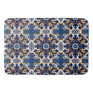 Indigo Azulejo Blauwe Portugese Lissabon Talavera Badmat
