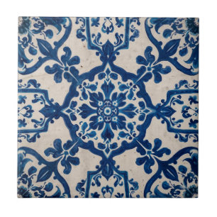 Indigo Azulejo Blauwe Portugese Lissabon Talavera  Tegeltje
