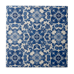 Indigo Azulejo Blauwe Portugese Lissabon Talavera Tegeltje