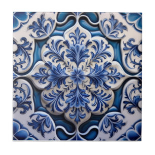 Indigo Azulejo Blauwe Portugese Lissabon Talavera Tegeltje
