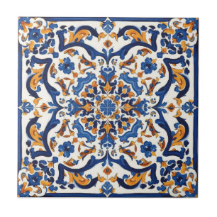 Indigo Azulejo Blauwe Portugese Lissabon Talavera  Tegeltje