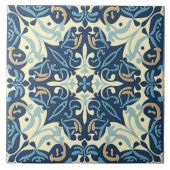 Indigo Azulejo Blue Portugal Decoratief C Tegeltje (Voorkant)