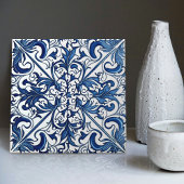 Indigo Azulejo Blue Portugal Decoratief C Tegeltje