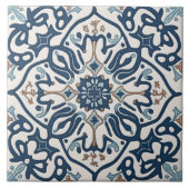 Indigo Azulejo Blue Portugal Decoratief C Tegeltje (Voorkant)