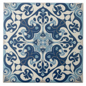 Indigo Azulejo Blue Portugal Decoratief Tegeltje (Voorkant)