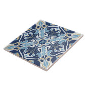 Indigo Azulejo Blue Portugal Decoratief Tegeltje (Zijkant)