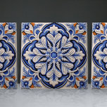 Indigo Azulejo Blue Portugal Decoratief Tegeltje<br><div class="desc">Indigo Azulejo Blue Portugese decoratieve keramische tegels van Lissabon zijn een mooie en unieke aanvulling op elk huis. Een product van hoge kwaliteit met een tijdloze esthesie. De blauwe kleur van de tegels is geïnspireerd door het indigo blauw van de beroemde azulejo-tegels van Lissabon, waardoor je ruimte een stukje geschiedenis...</div>