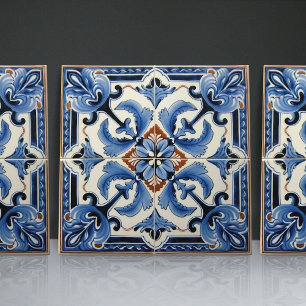 Indigo Azulejo Blue Portugal Decoratief Tegeltje