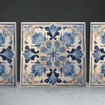 Indigo Azulejo Blue Portugal Decoratief Tegeltje<br><div class="desc">Indigo Azulejo Blue Portugese decoratieve keramische tegels van Lissabon zijn een mooie en unieke aanvulling op elk huis. Een product van hoge kwaliteit met een tijdloze esthesie. De blauwe kleur van de tegels is geïnspireerd door het indigo blauw van de beroemde azulejo-tegels van Lissabon, waardoor je ruimte een stukje geschiedenis...</div>