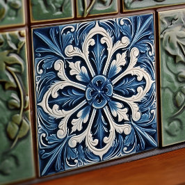 Indigo Azulejo Blue Portugal Decoratief Tegeltje